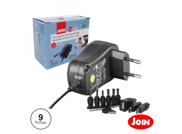 Join Alimentador Compacto Comutado 3-12V 1.5A 18W Join Alimentador Compacto Comutado 3-12V 1.5A 18W